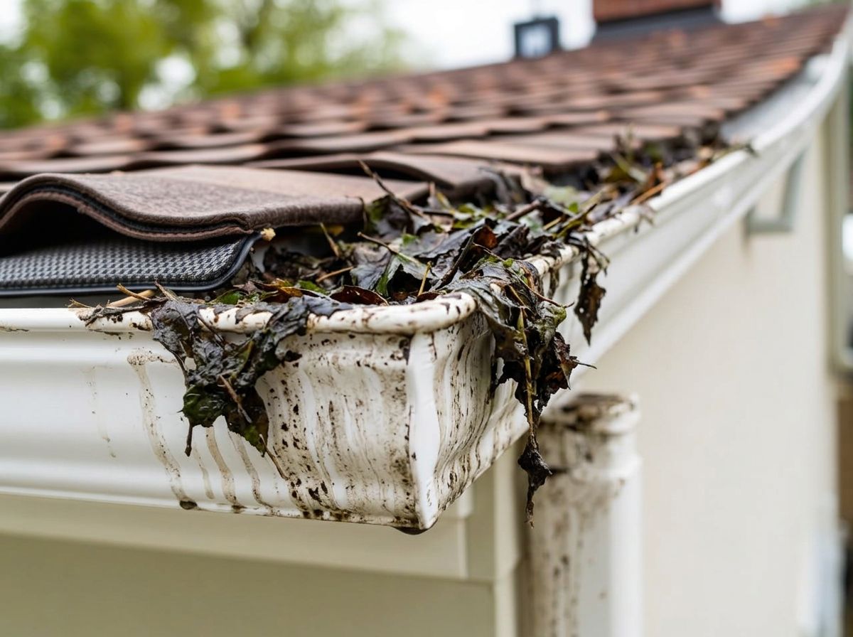 Gutter Cleaning before